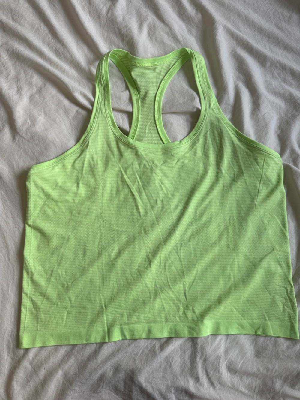 lululemon athletica Neon Lime Racerback Tank Top